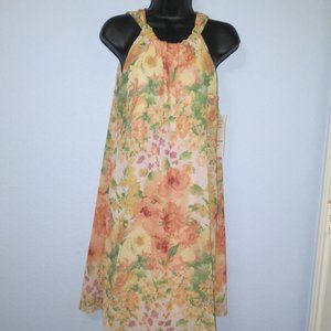 J.B.S. Ltd. Floral Print Sundress (Size 12)